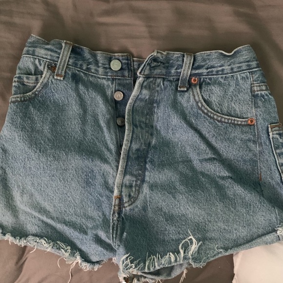 redone high rise shorts